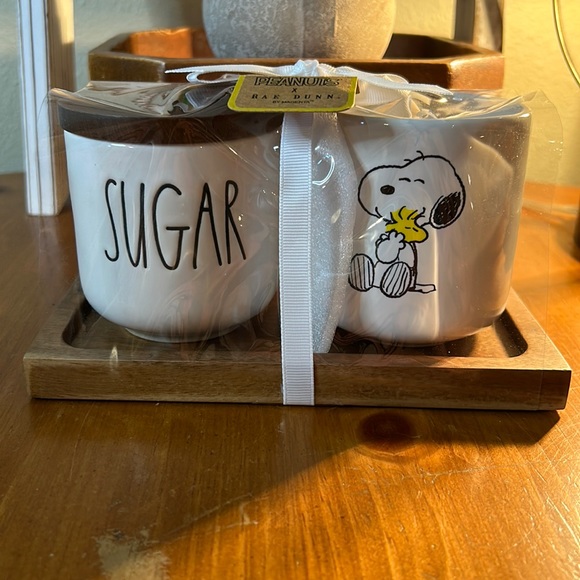 Rae Dunn | Dining | Rae Dunn X Peanuts Nwt Snoopy Woodstock Sugar ...